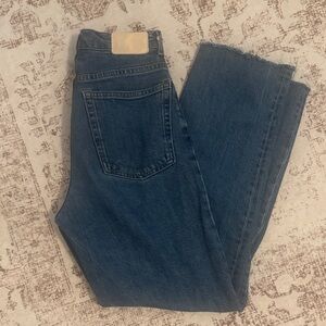 Everlane High Rise Dark Blue Jeans